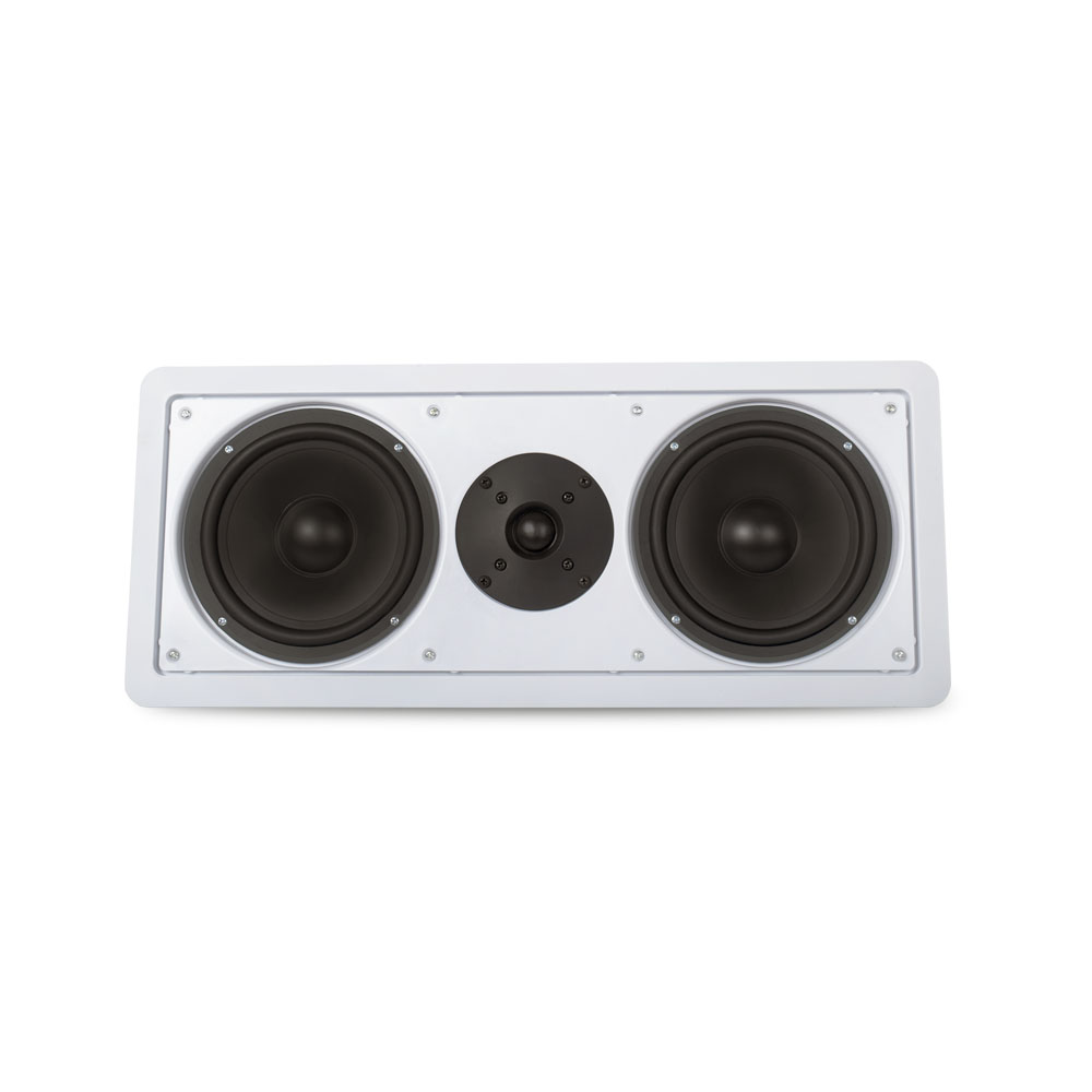 Acoustic Audio CC6 Flush Mount Center Speaker with 6.5" Woofers In Wall