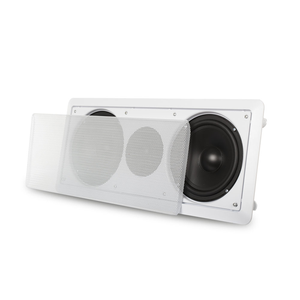 Acoustic Audio CC6 Flush Mount Center Speaker with 6.5" Woofers In Wall