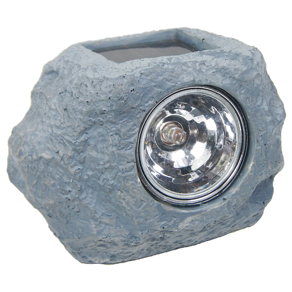 Details About 12 Outdoor Garden Led Solar Deco Rock Stone Spot Lights Landscape Lamp Yard Post