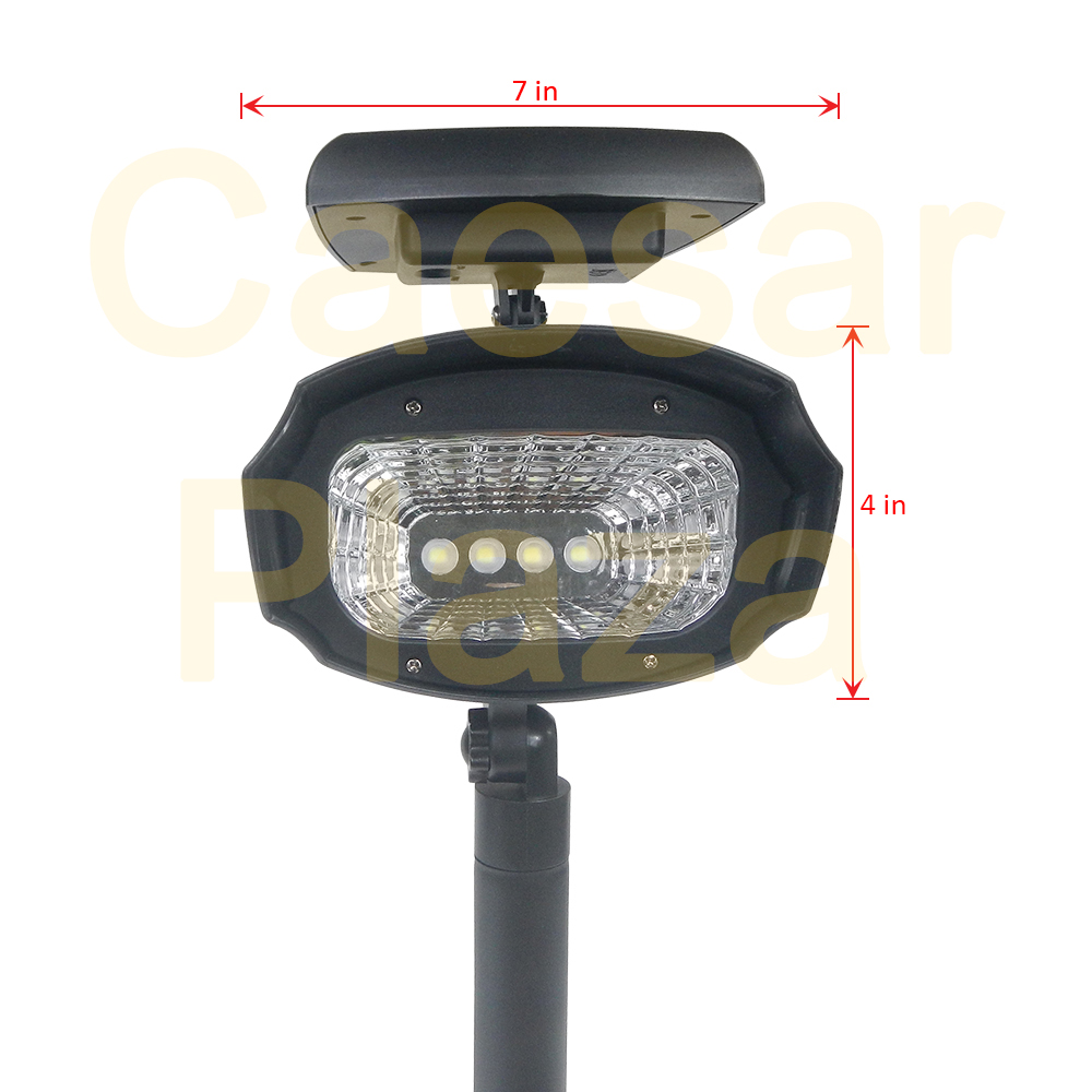 4 Pack Outdoor 4 SMD LED Solar Landscape Path Spot Flood Lights Lamp