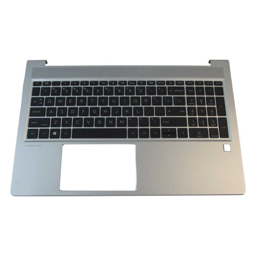 Laptop PalmRest&keyboard For HP ProBook 450 G8 455 G8 Silver Top Cover United States Us Black Keyboard Without Backlight M21740 001