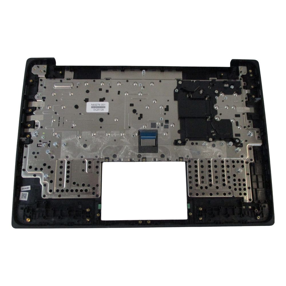 thumbnail image 2 of Palmrest With Non-Backlit Keyboard & Touchpad For HP Chromebook 14 G7 – Black, Upartcare, M47207-001 2 of 4