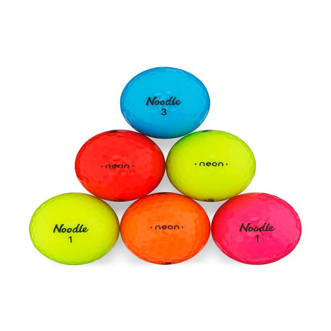 noodle neon red golf balls