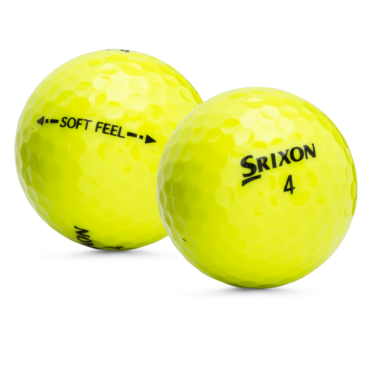 48 Srixon Soft Feel Yellow Used Golf Balls / Perfect Mint AAAAA / Free