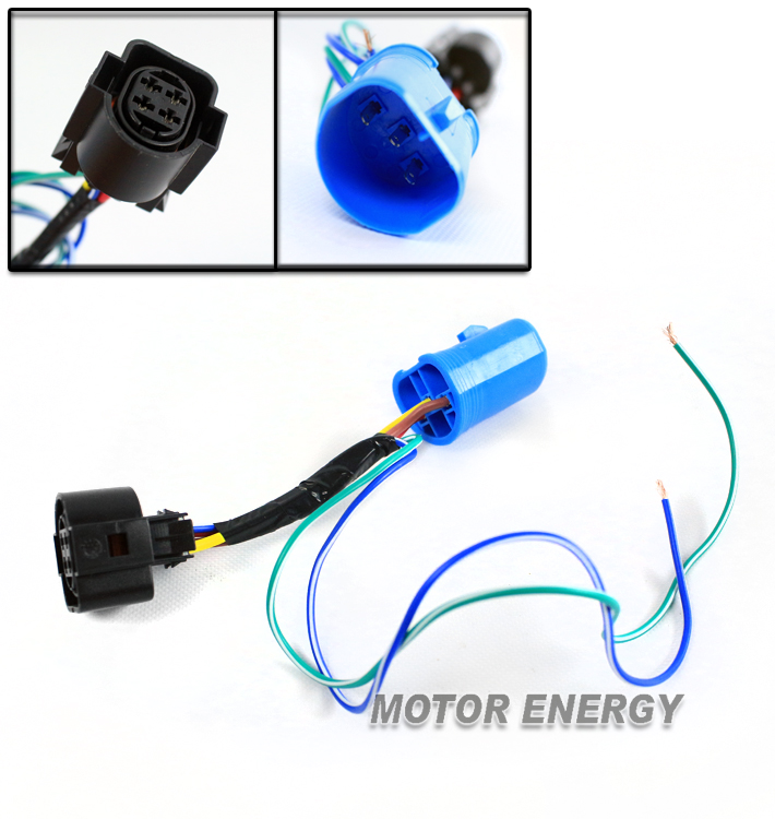 9004 TO D-CONNECTOR FEMALE HEADLIGHT LAMP WIRING KIT FOR ... 9004 headlight wiring 