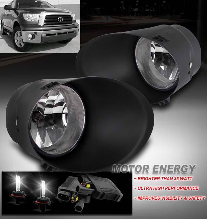 07-13 TOYOTA TUNDRA/08-11 SEQUOIA BUMPER CHROME FOG LIGHTS+50W 6000K
