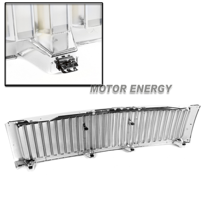2007-2013 Chevy Silverado 1500 Vertical Style Front Upper Hood Grille - Chrome