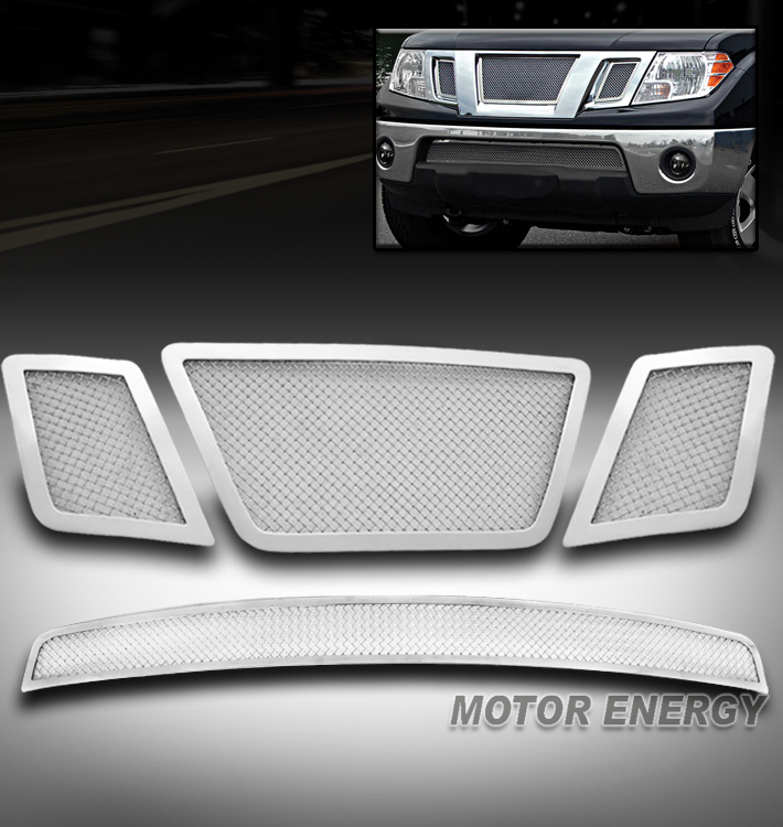 FRONT UPPER +BUMPER LOWER MESH GRILLE COMBO SET FOR 0508