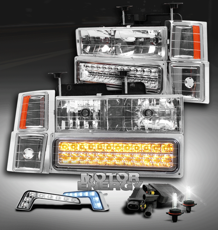 Chrome High Power L Shape DRL LED Daytime Running Lights x2 For Jeep Cherokee