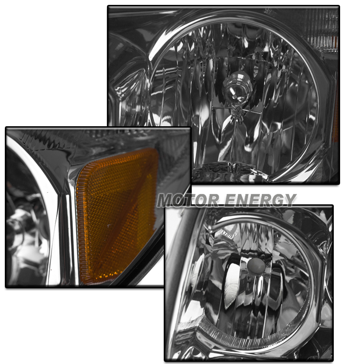 For 2003-2005 Toyota 4Runner Replacement Headlights Lamps with 50W 6000K HID Conversion Kit - Smoke