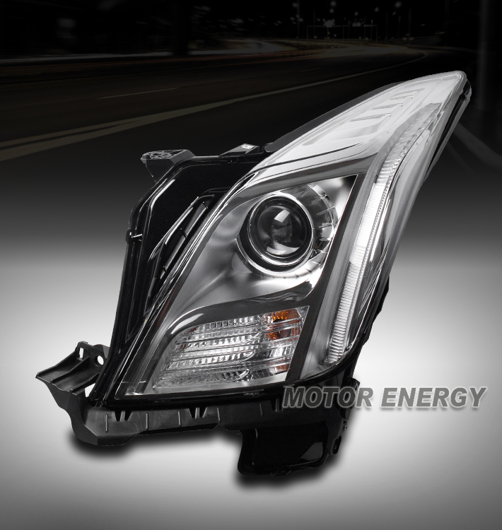 NON-AFS LED DRL CHROME PROJECTOR HEADLIGHT DRIVER LEFT FOR 13-17 CADILLAC XTS
