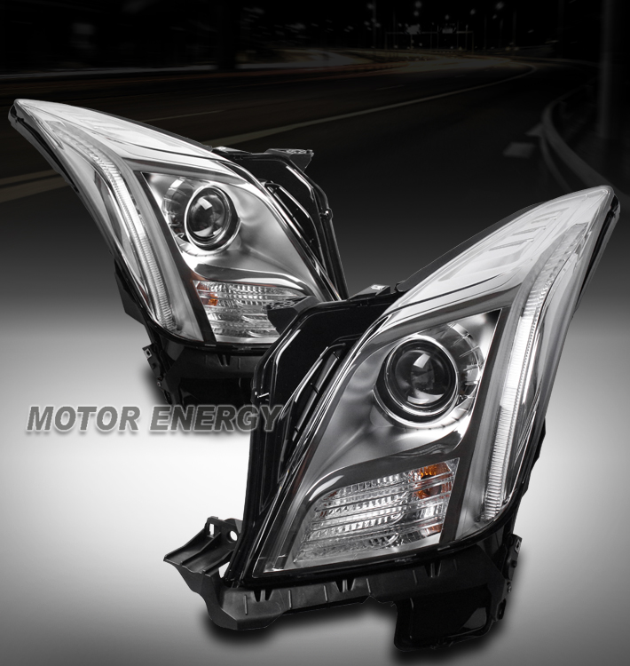 NON-AFS LED DRL CHROME PROJECTOR HEADLIGHT DRIVER LEFT FOR 13-17 CADILLAC XTS