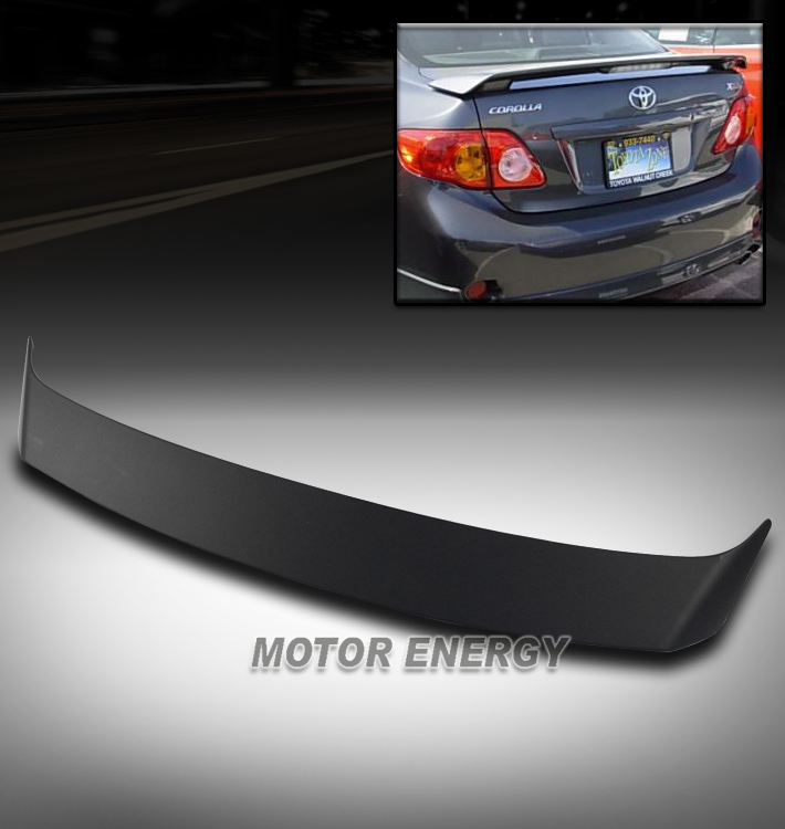 LED BRAKE LIGHT LAMP MATTE BLK FOR 09-13 TOYOTA COROLLA REAR TRUNK SPOILER WING