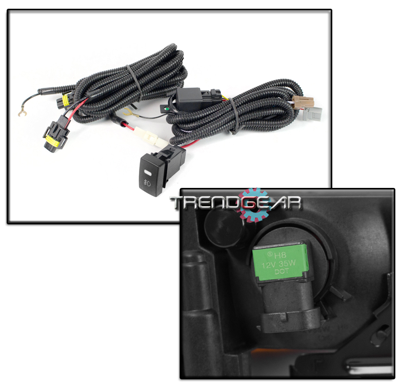 2015-2016 HONDA CR-V CRV BUMPER FOG LIGHTS LAMP YELLOW W/BULB+WIRING