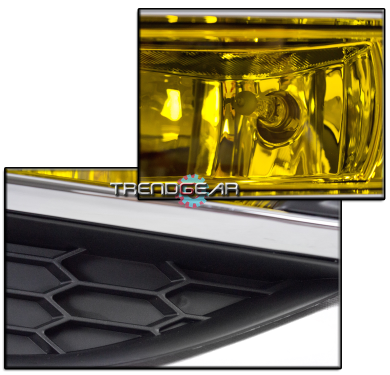 2015-2016 HONDA CR-V CRV BUMPER FOG LIGHTS LAMP YELLOW W/BULB+WIRING