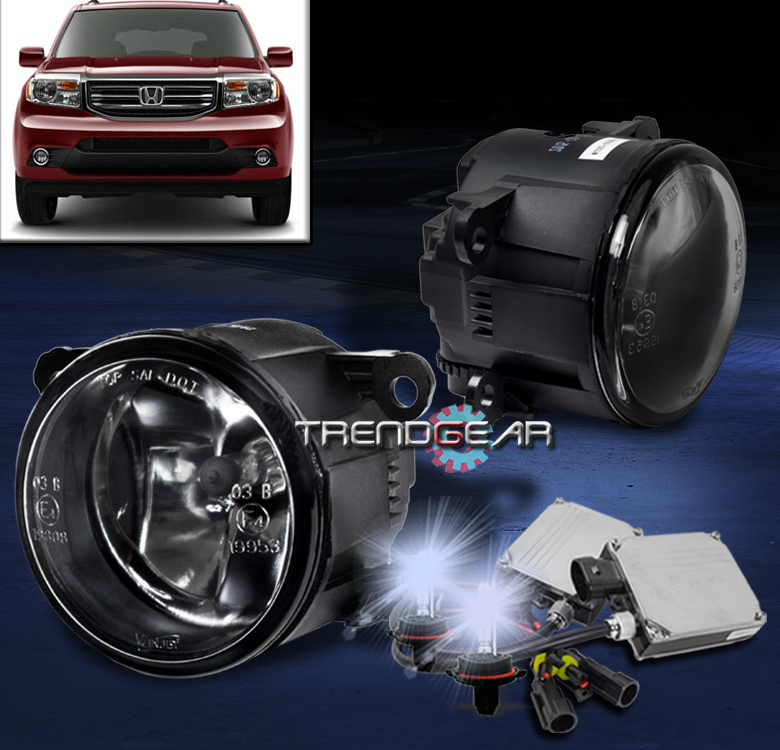 20122015 HONDA PILOT BUMPER DRIVING FOG LIGHTS LAMP CHROME W/8K HID