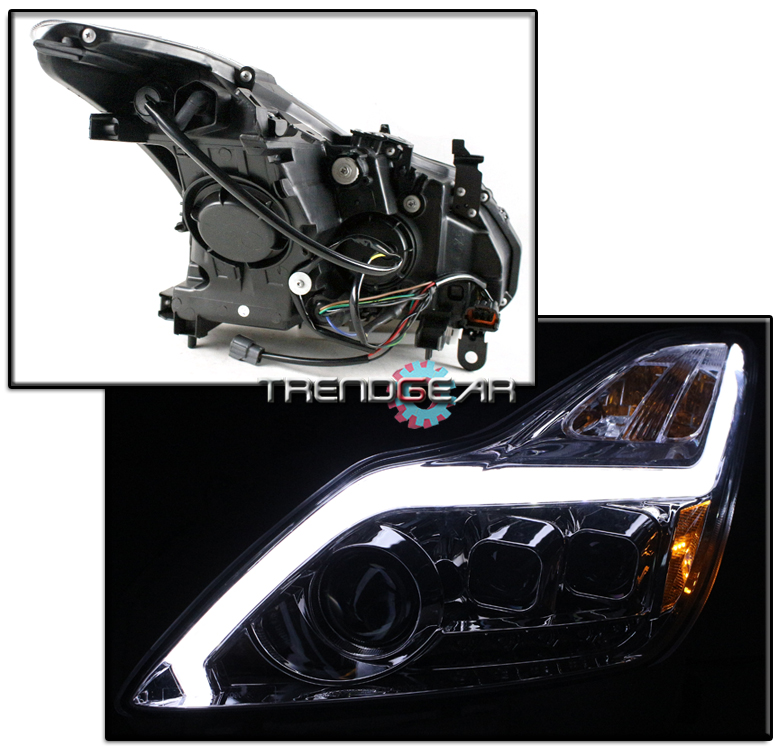 FOR 20082015 G37/Q60 2DR SEQUENTIAL LED CHROME PROJECTOR HEADLIGHT