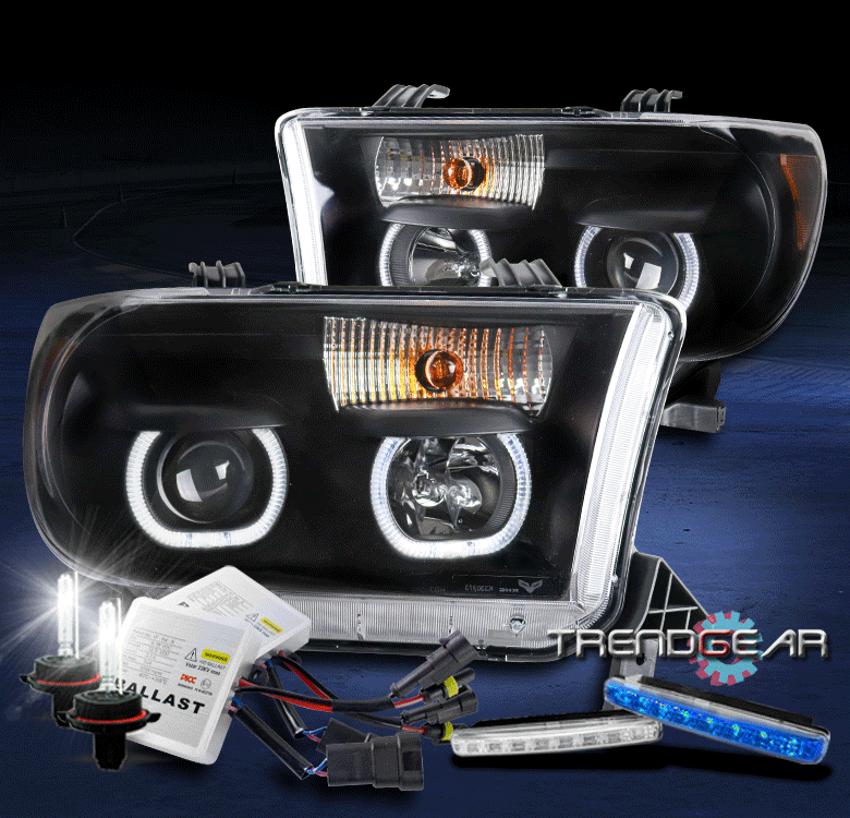 For 2007 2008 Sequoia Halo Black Projector