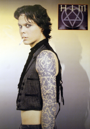 him ville valo smoky portrait 24x35 poster