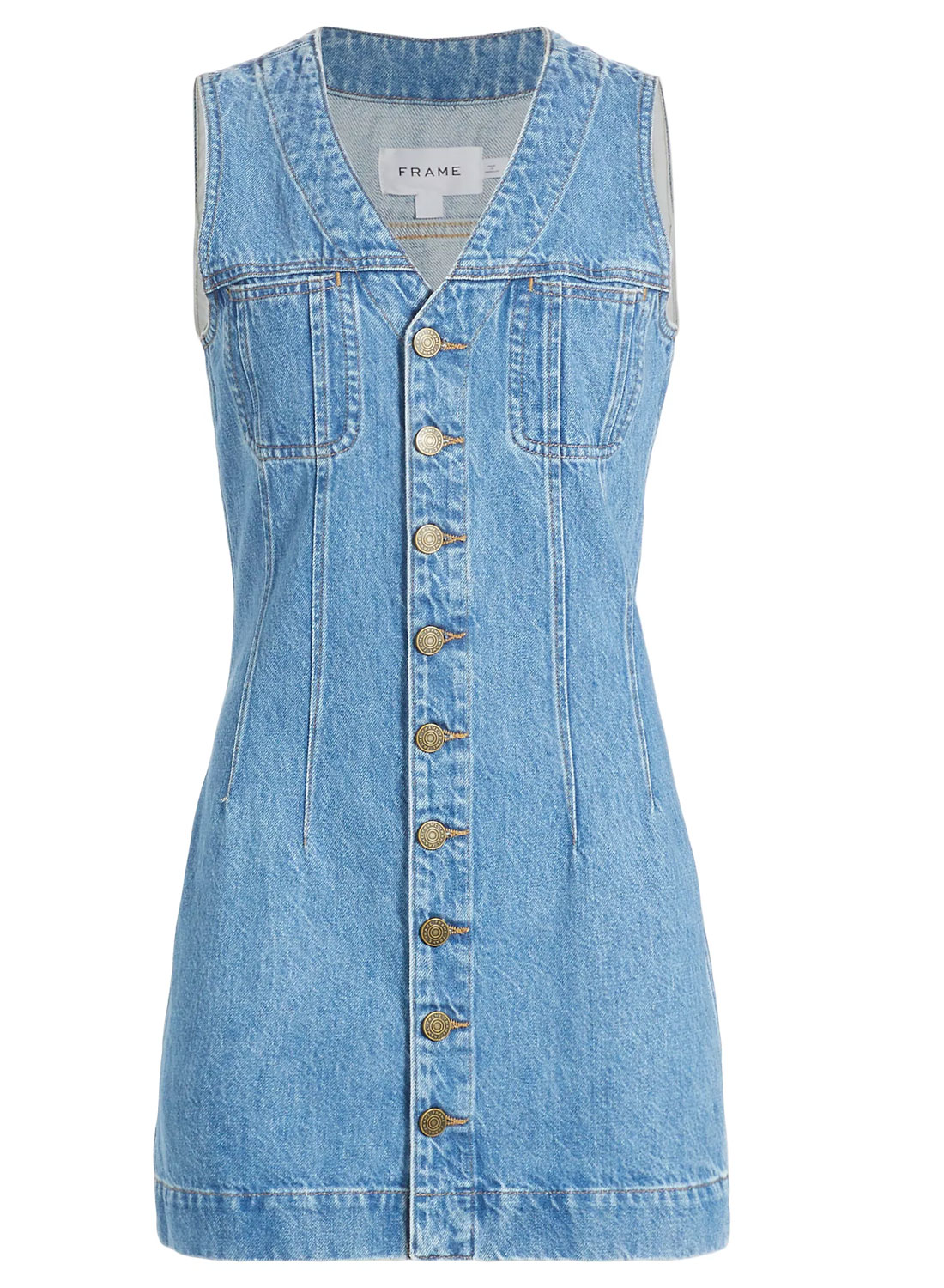 ladies summer denim dress luvamia Casual Jean Dresses for Women 2026 Relaxed Fit Bay Blue Length (Shoulder to Feet):60 Inches Fabrication_Linen Please note that slight How To Wear A