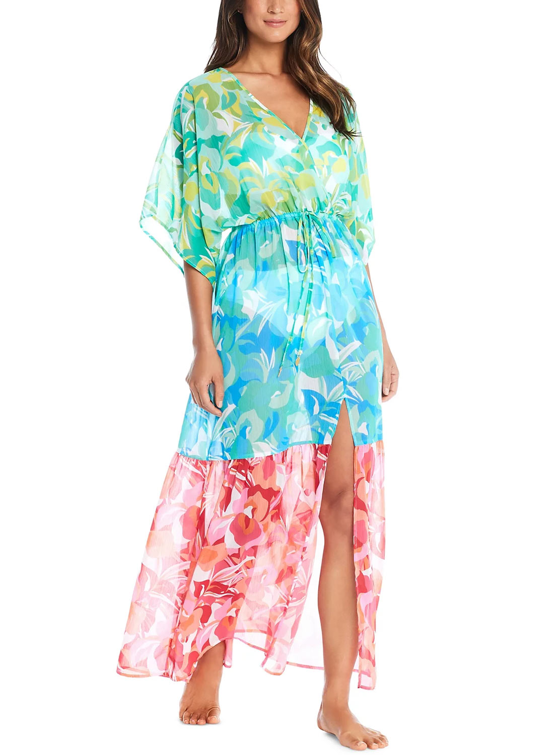 Bleu Rod Beattie Womens Summer Escapes Chiffon Cover-Up Dress Small Multi -  NWT | eBay