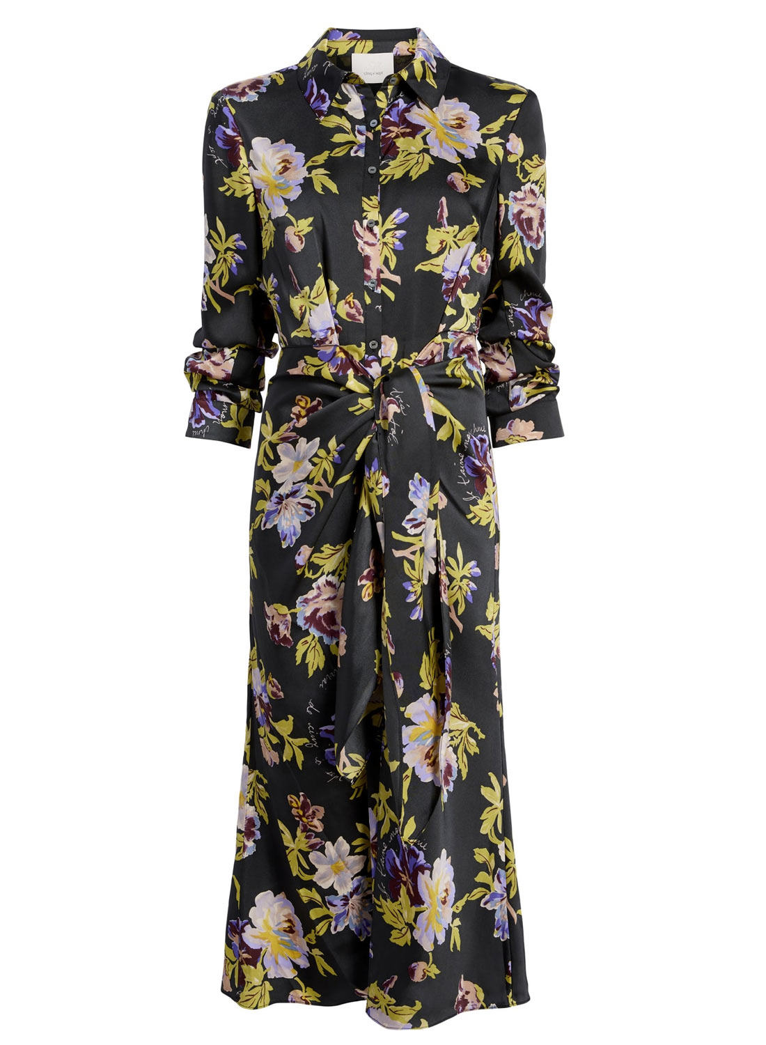 Cinq a Sept Womens Brigitte Floral Jacey Midi Dress 8 Black Multi - NWT  $495 | eBay
