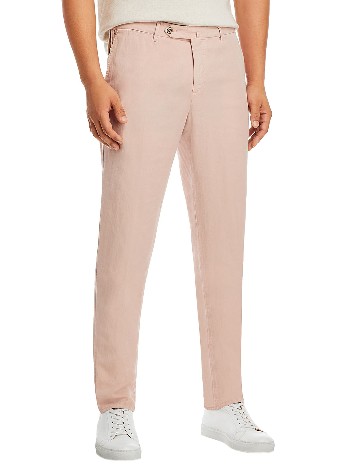 PT Torino Mens Easy Fit Linen & Cotton Pants 34 Pink IT 50 - NWT