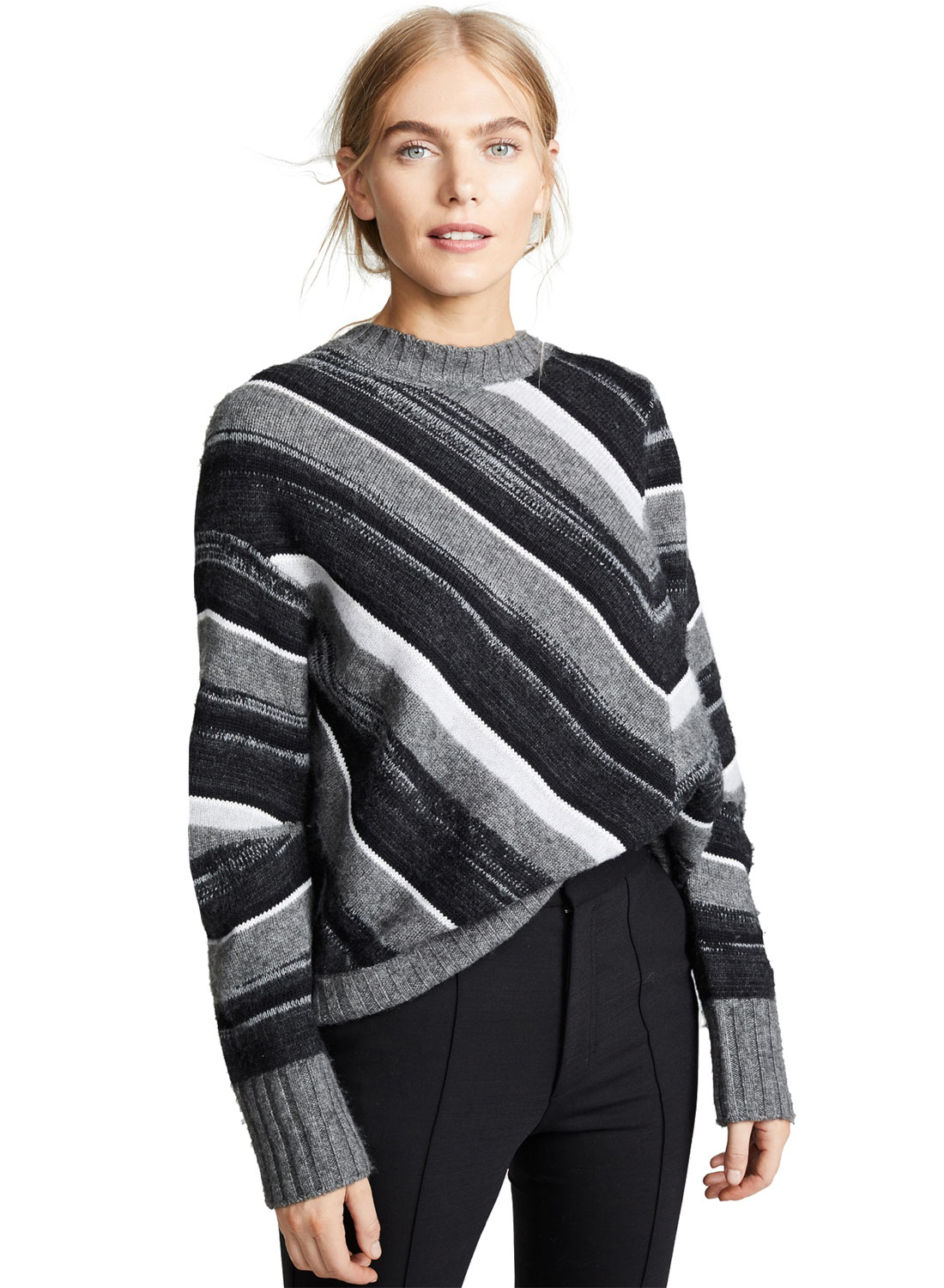 HELMUT LANG shadow striped narrow tie