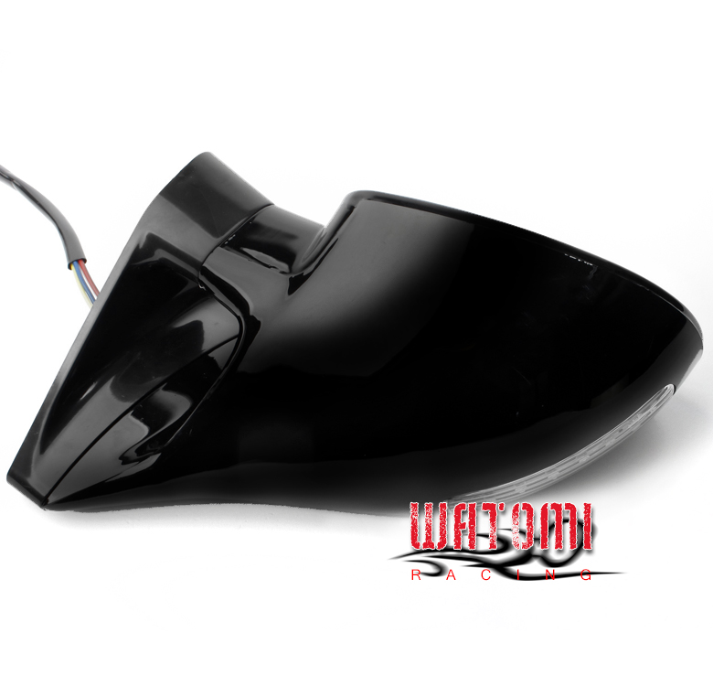 00 01 02 03 04 FORD FOCUS M3 POWERED SIDE MIRRORS BLUE//AMBER LED CLEAR LENS