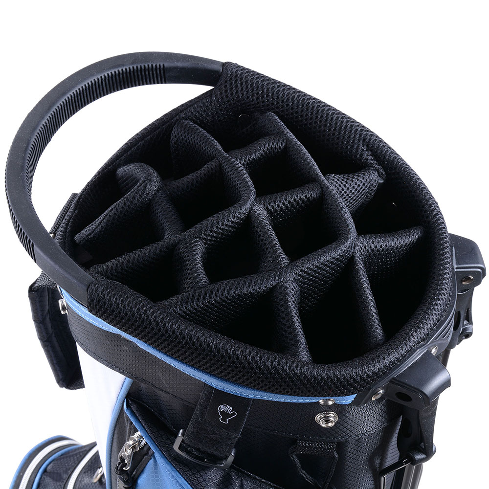 Golf Carry Cart Bag 14 Way Organizer Divider Stand w/Rain Hood & 7