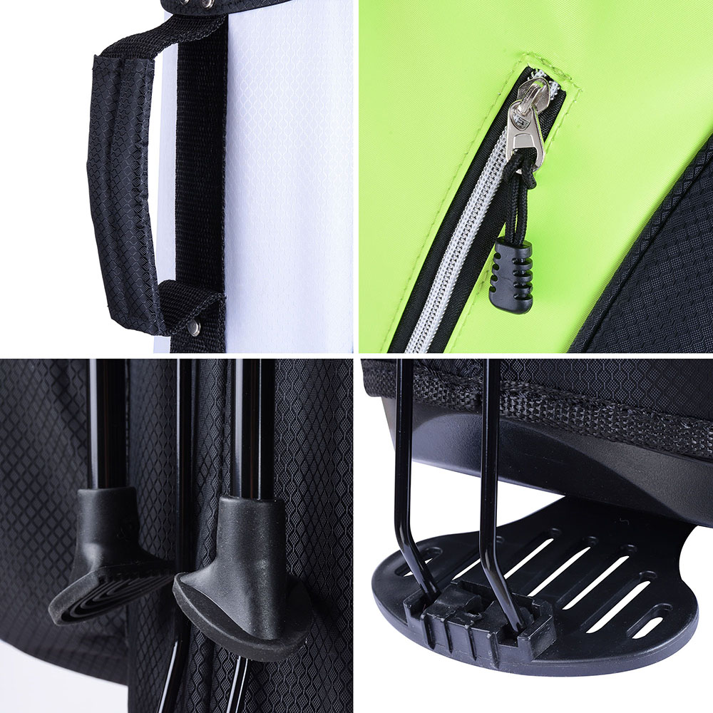 Golf Cart Bag 14 Way Dividers Stand Set Kit with Rain Hood 600D 7 Pockets eBay