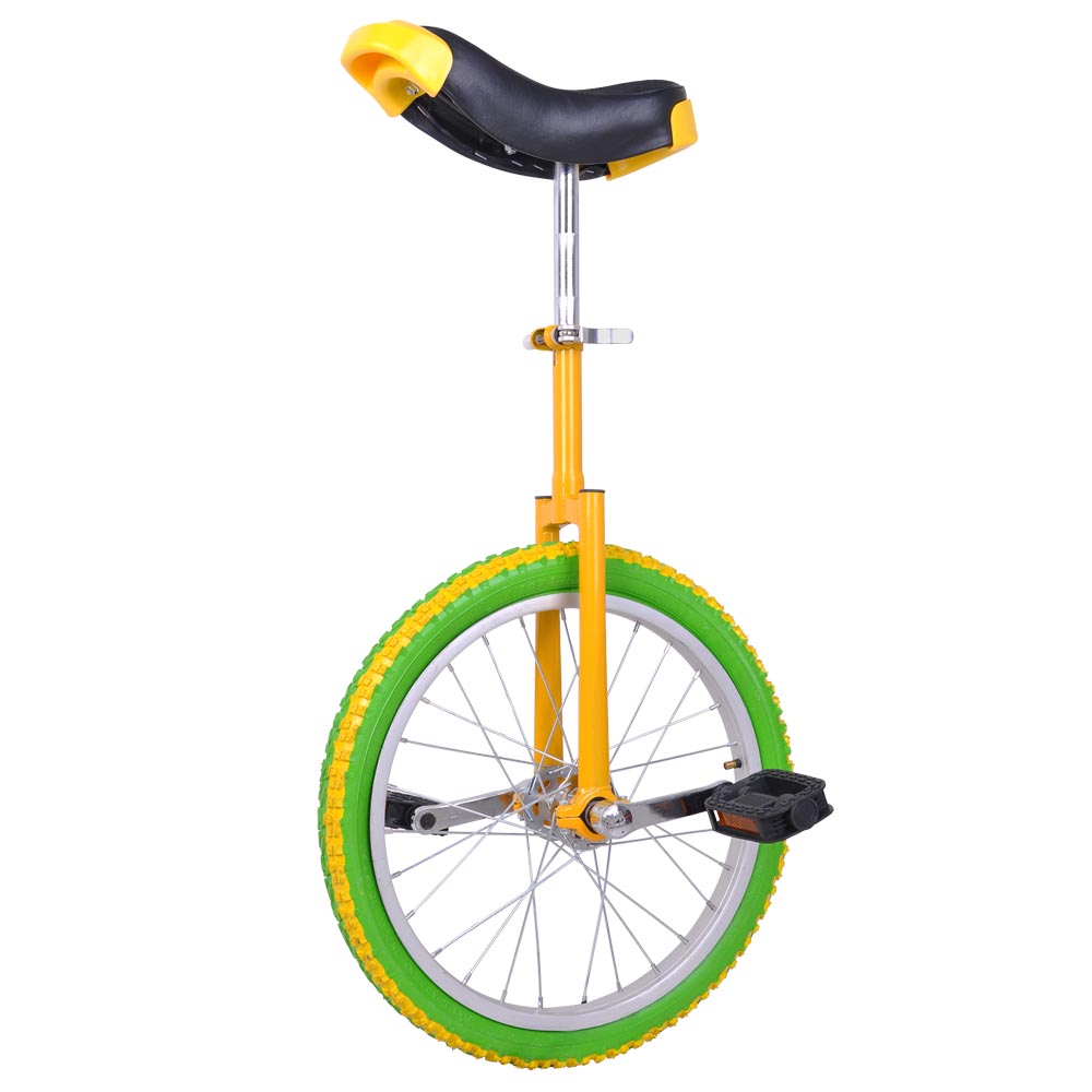Unicycle 18/" Mountain Wheel Butyl Tire 2.125/" Uni-Cycle Chrome Cycling Exercise