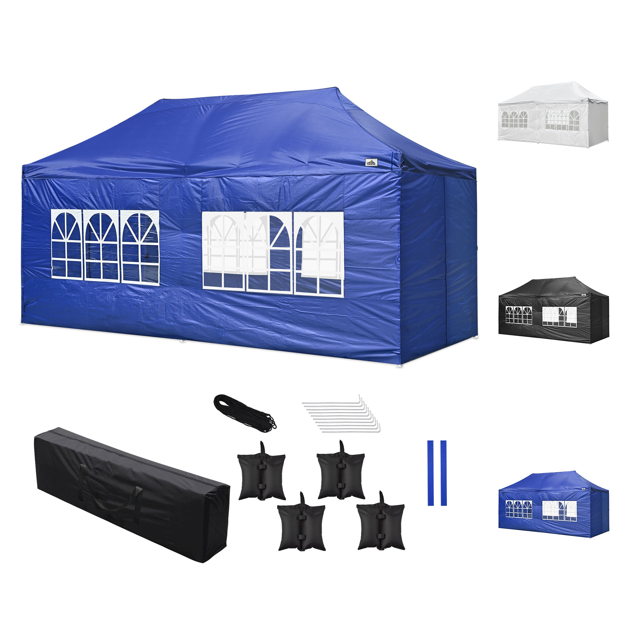 10x20 Pop Up Canopy Patio Outdoor Wedding Shelter Shade Tent