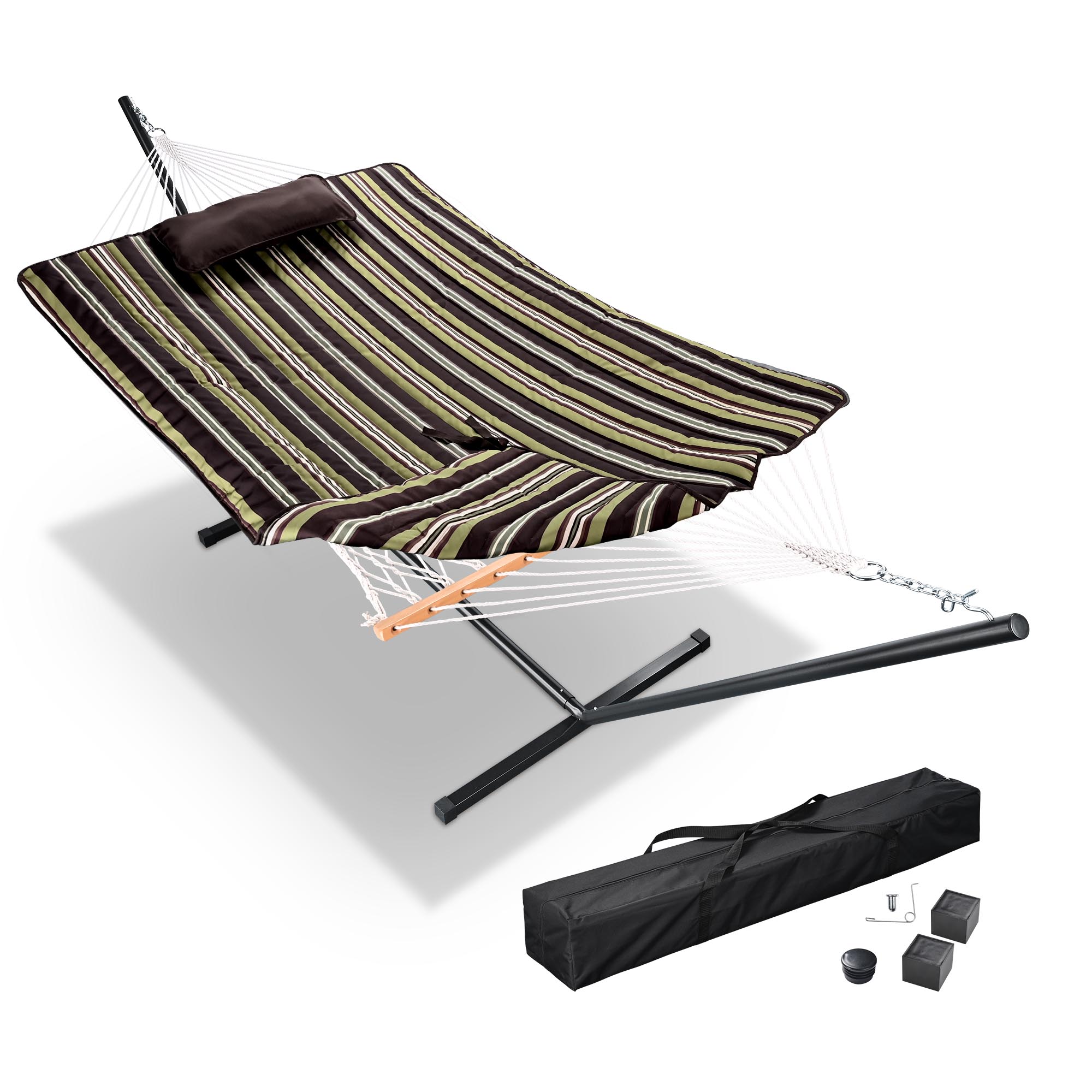 Hammock with Stand for Person 500Lbs with Carrying Case Outdoor