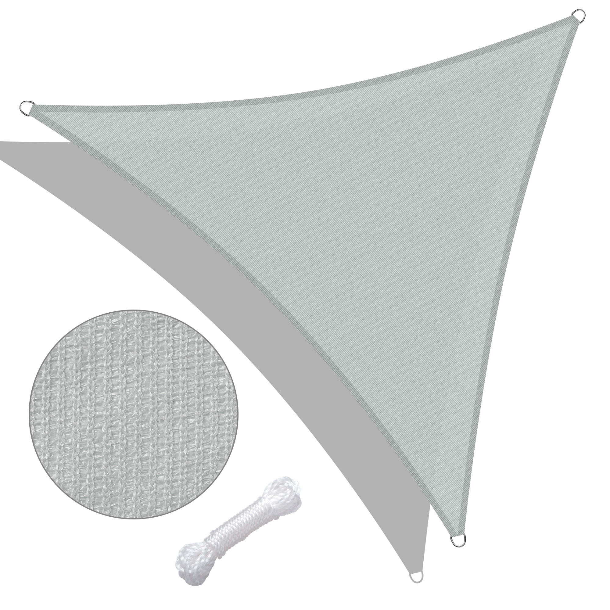 Yescom Sun Shade Sail Outdoor Top Canopy Patio 11' 16.5' Triangle 18' Square - Picture 26 of 165
