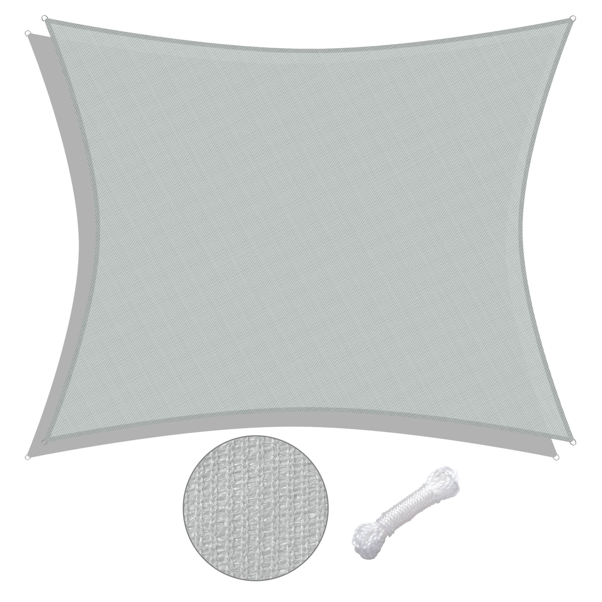 10x8Ft/13x7Ft/13x10Ft 97% UV Block Rectangle Sun Shade Sail Canopy Outdoor Pool - Picture 2 of 16