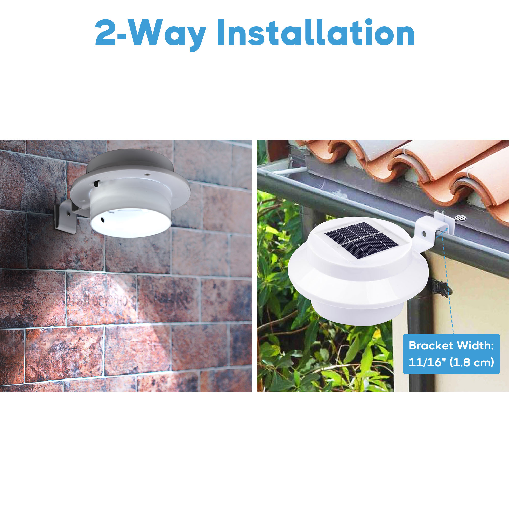 LED Solar Power Security Lamp Light Outdoor Garden Yard Street Wall Waterproof - Picture 4 of 21