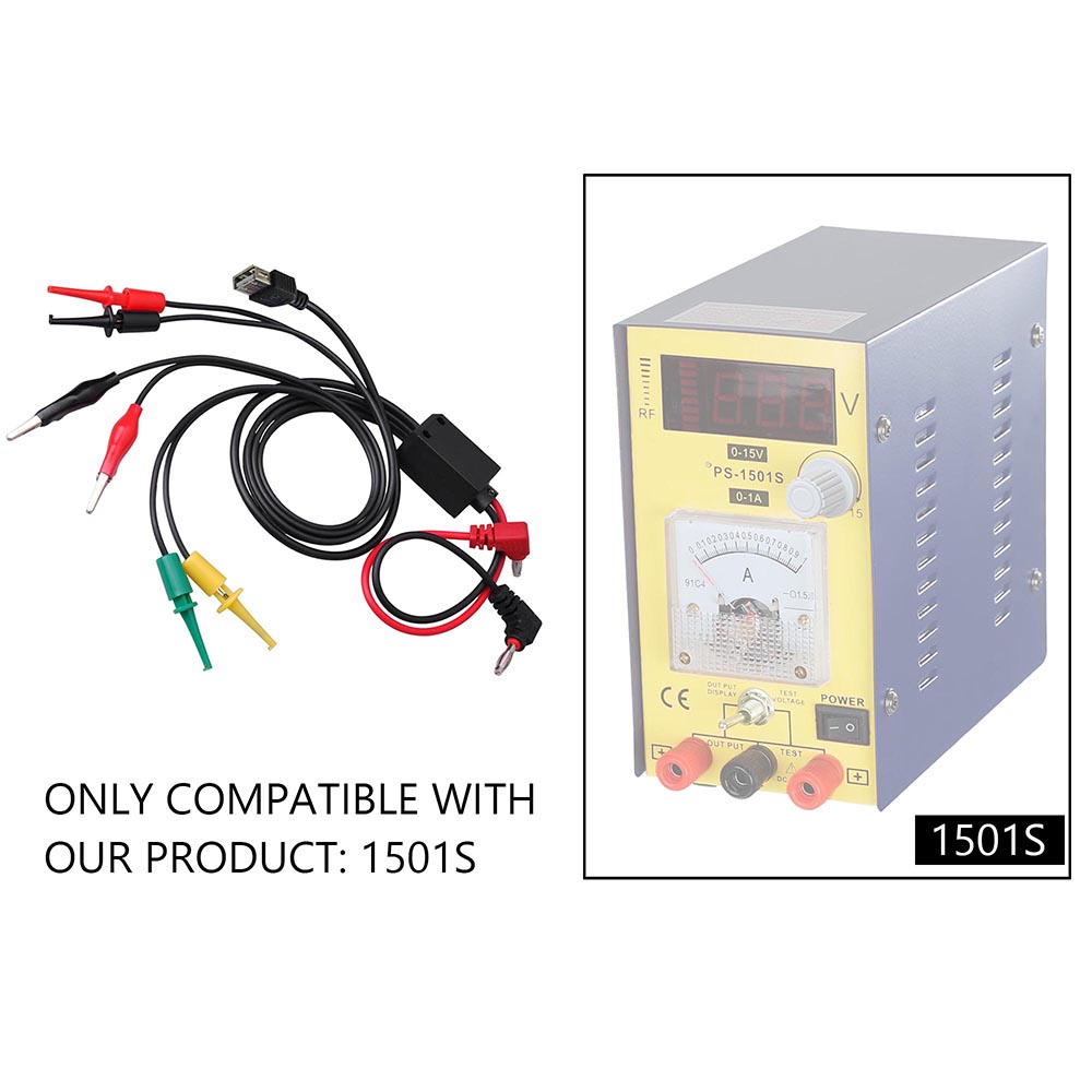 USB Port Multimeter Test Lead Kit DC Power Supply Tester For Cell Phone