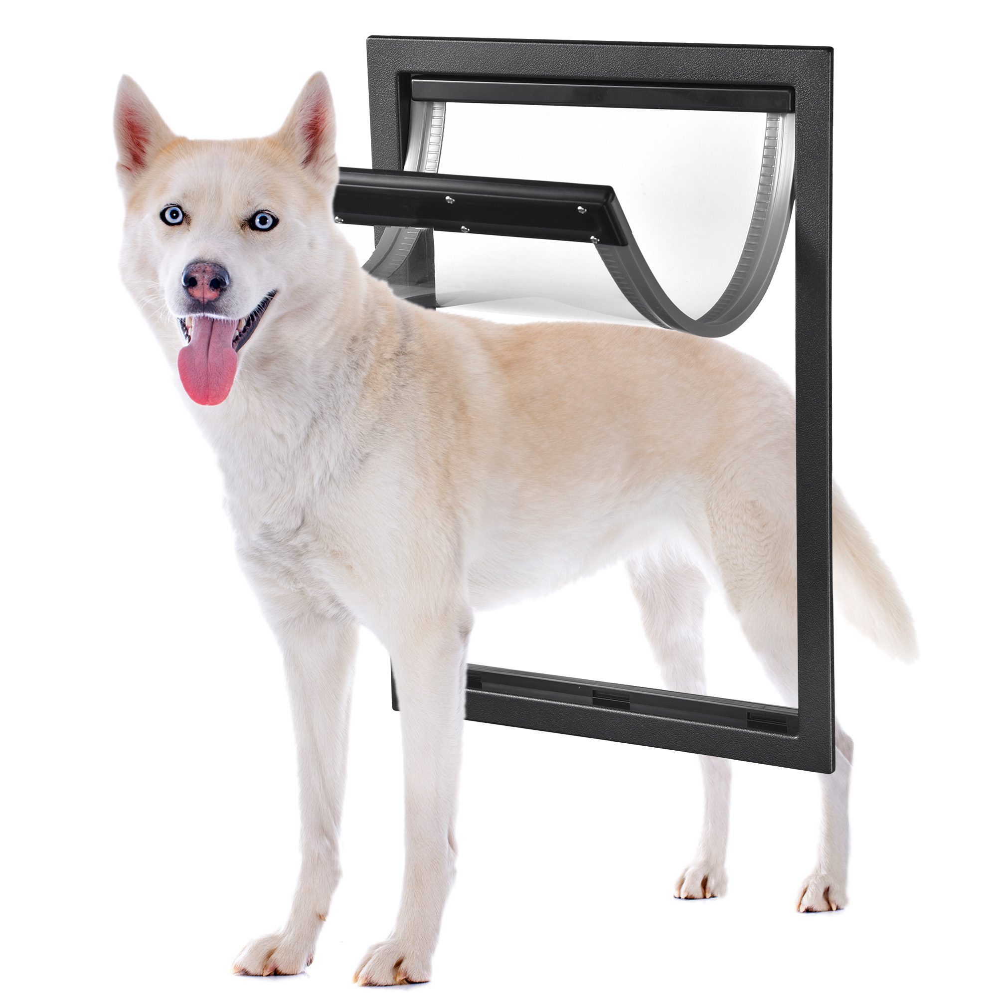 Pet Door Dog Doggie Flap Mount Secure Lockable Large Frame Exterior Cat Entry - Picture 23 of 27