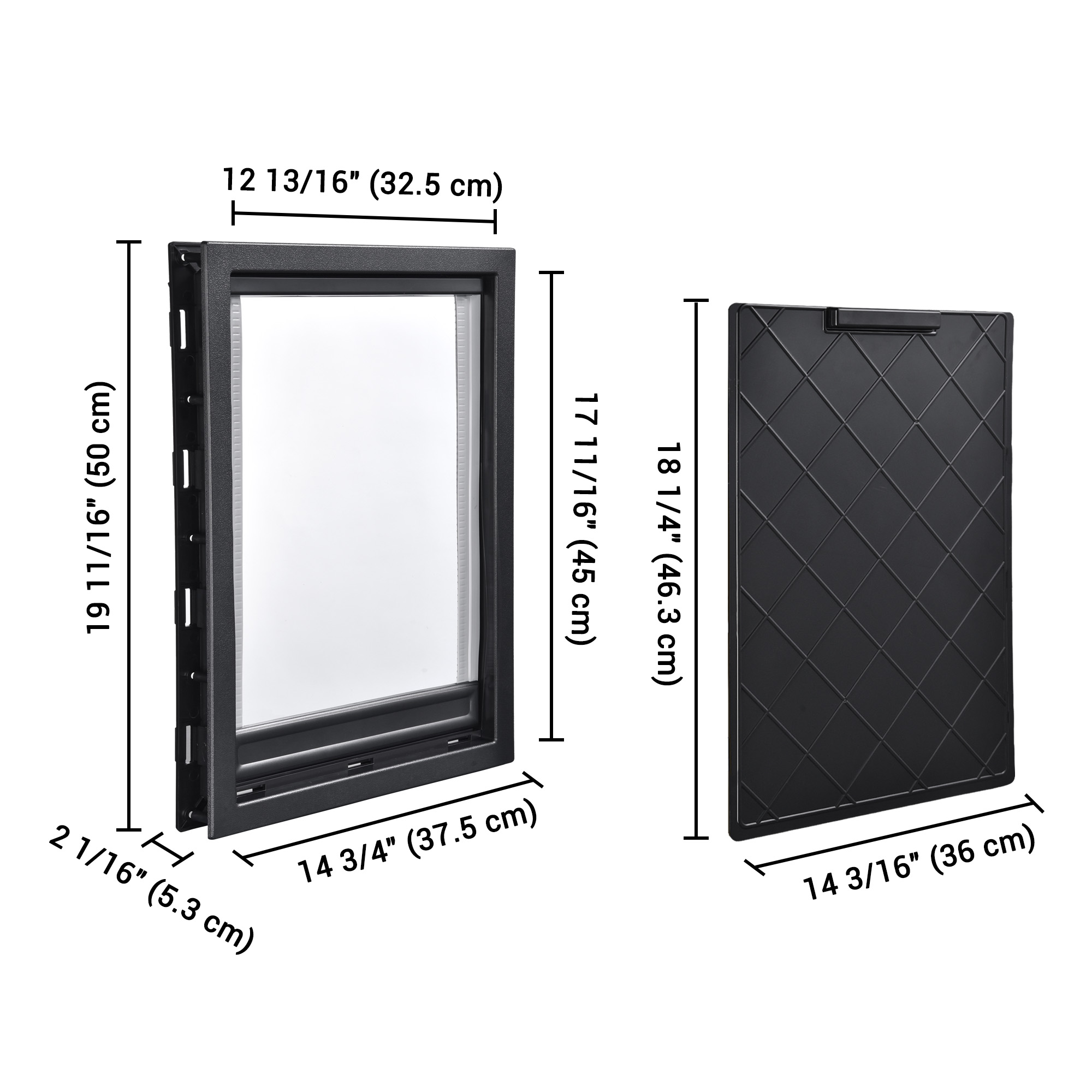 Pet Door Dog Doggie Flap Mount Secure Lockable Large Frame Exterior Cat Entry - Picture 22 of 27