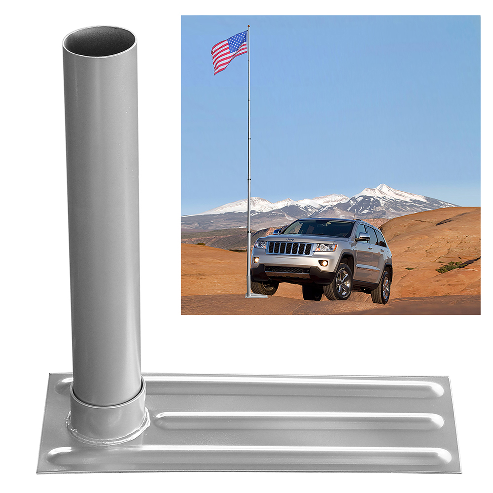 American Flag Pole Aluminum Flagpole Kit USA Flag Ball Halyard 3x5' US