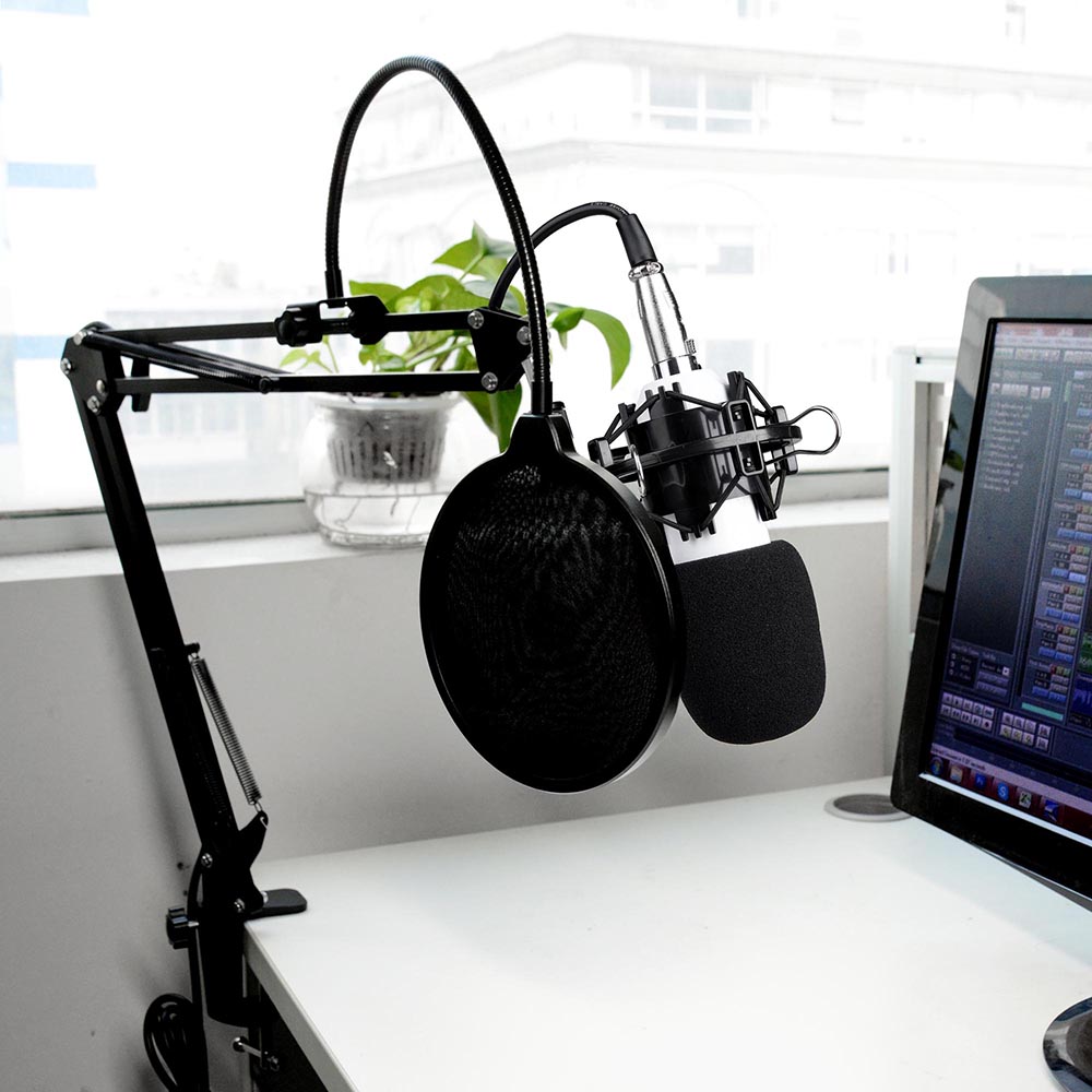 BM800 Condenser Microphone Mic Audio Studio Sound Recording Dynamic Shock Mount eBay