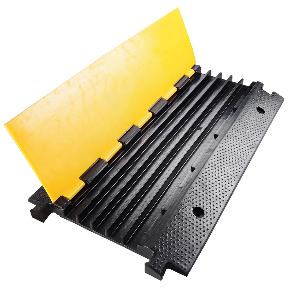 5 Channel Rubber Electrical Wire Cable Cover Ramp Guard Warehouse Cord