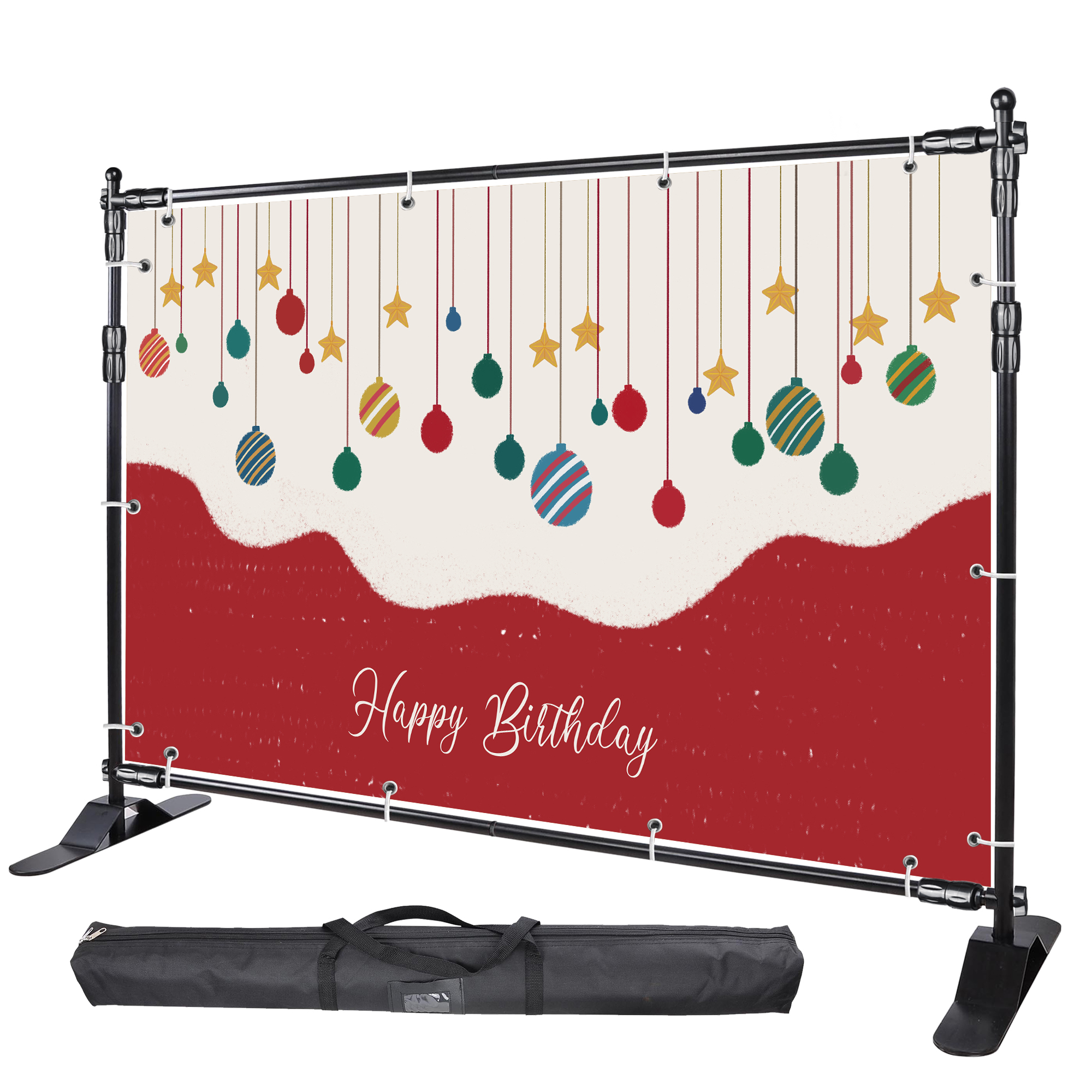 InstaHibit 8x8'/8x10' Adjustable Step and Repeat Banner Backdrop Stand Tradeshow - Picture 6 of 10
