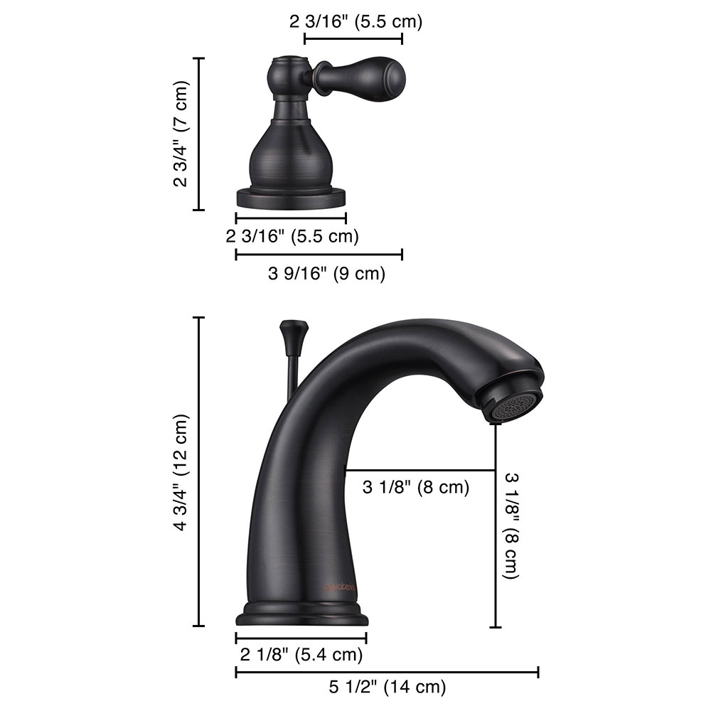 3 Hole Bathroom Faucet Widespread Taps for Undermount Sink w/Drain Easy Install eBay