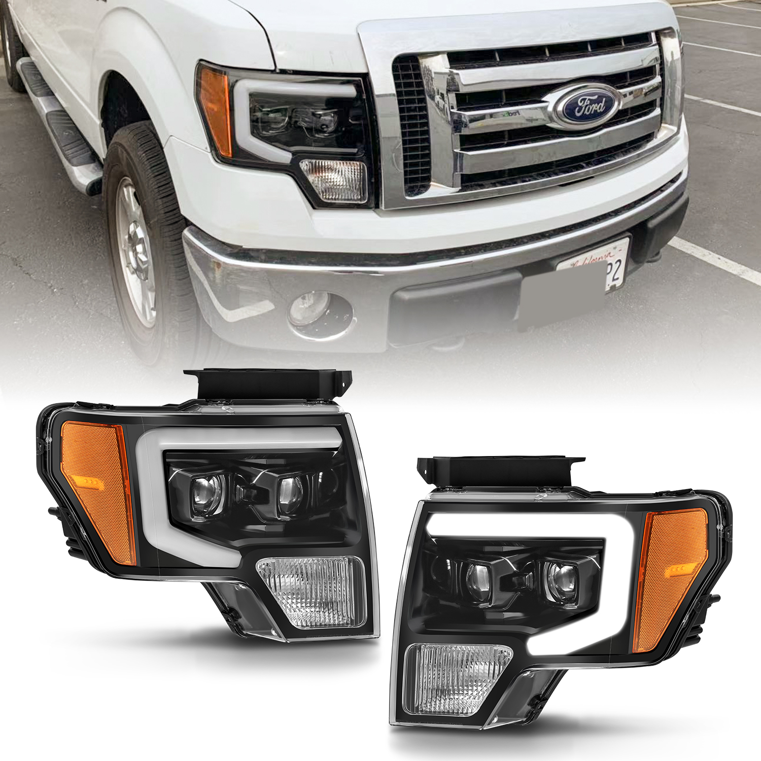 2014 F150 Headlights >> Details About Led Tube Bar 2009 2010 2011 2012 2013 2014 Ford F 150 Projector Headlights Set 2014 F150 Headlights >> Details About Led Tube Bar 2009 2010 2011 2012 2013 2014 Ford F 150 Projector Headlights Set