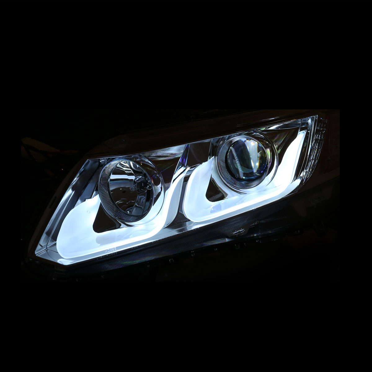 [U Style LED] 2012 2013 2014 2015 Honda Civic 2/4Dr Projector Chrome