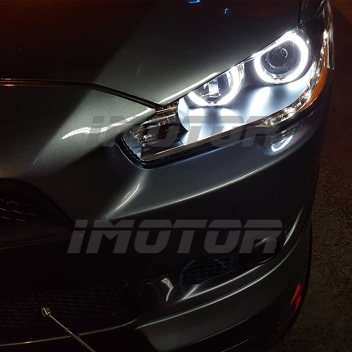 [Dual CCFL Halo] 20082016 Mitsubishi Lancer EVO X LED DRL Projector Headlights eBay