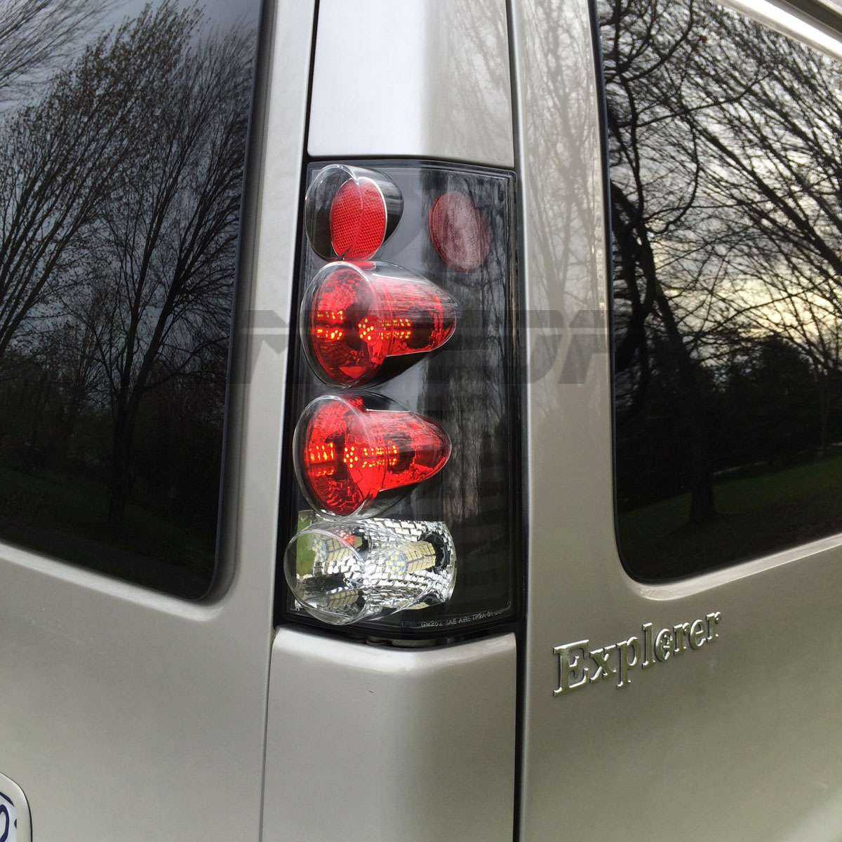 03-15 For GMC Savana/Chevrolet Express 1500/2500/3500 Chrome Brake Tail Lights E - Foto 8