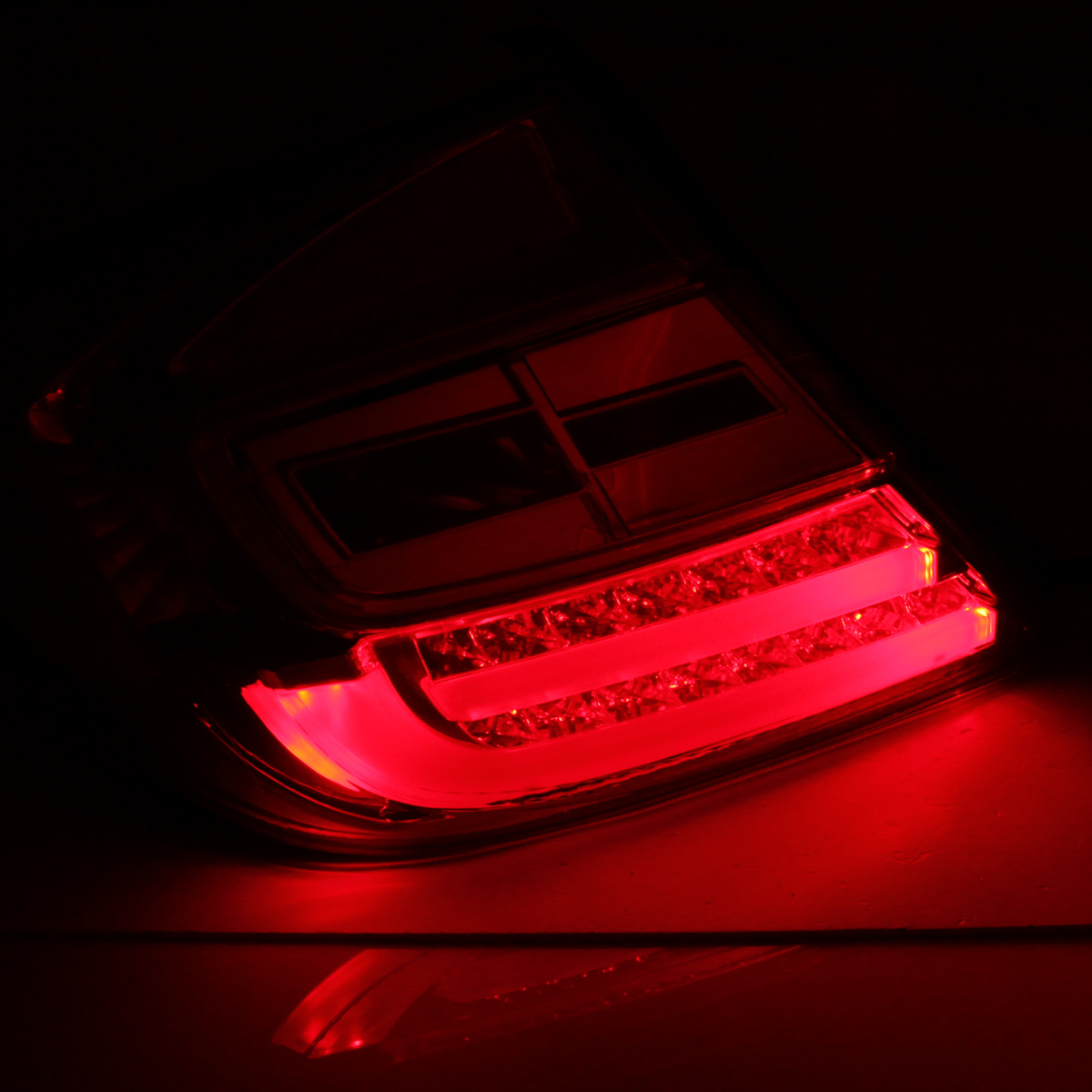 2012 Honda Civic 4Dr Sedan LED Red Clear Rear Brake Tail Lights Pair